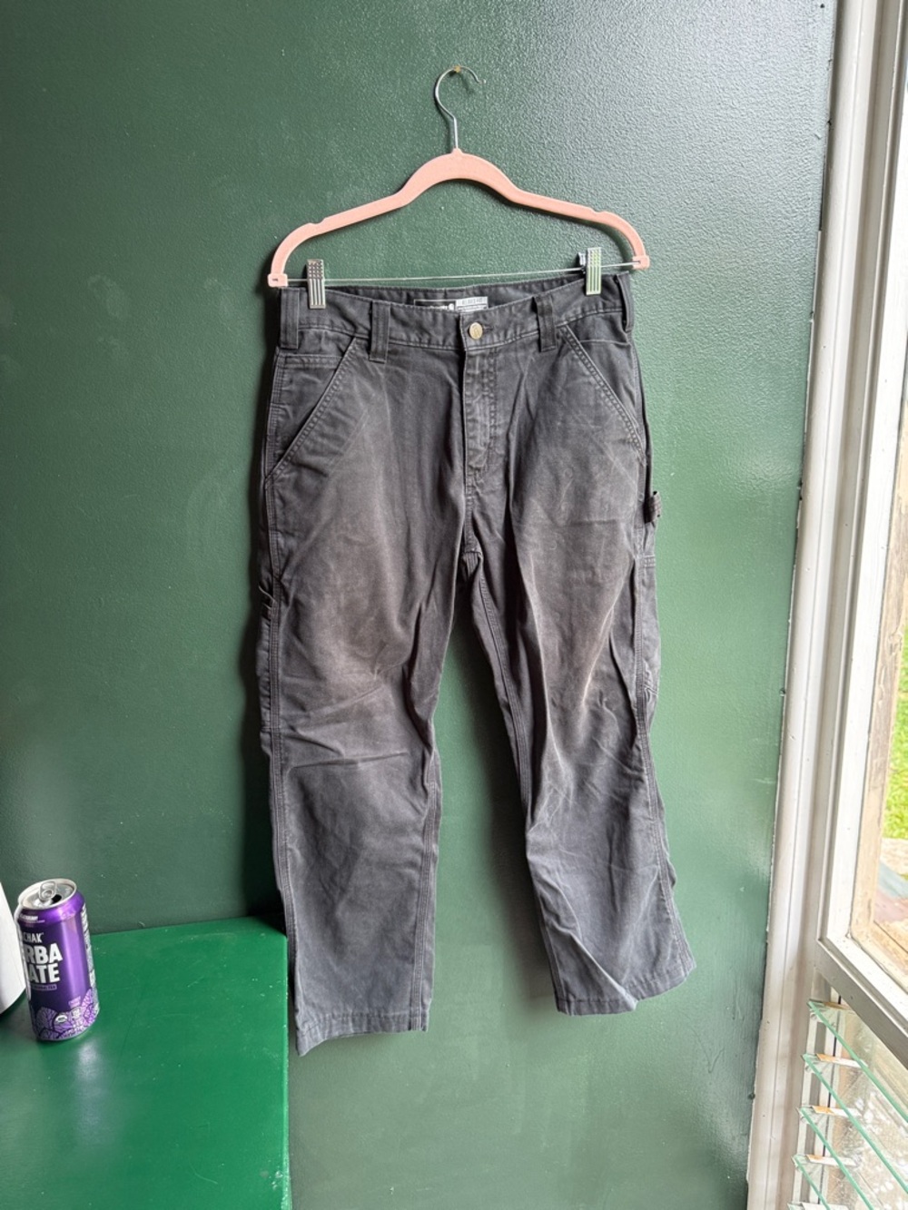 Carhartt Men's Cargo Work Pants - Charcoal Black
